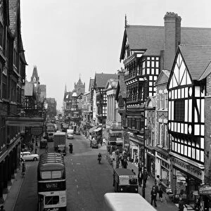 Eastgate Street, Chester, Cheshire. 21st April 1961