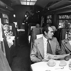 Ex Newcastle United manager Joe Harvey and his wife Ida take the last Pullman train to