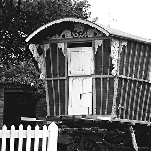 A gypsy caravan at the house of Beatles singer John Lennon July 1967