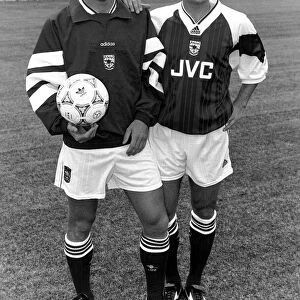John Jenson Football Player of Arsenal - with teammate Anders Limpur