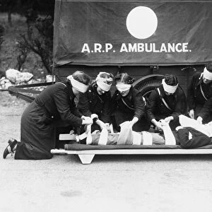 Morris Ambulance Department trainees attend to a casualty during a training exercise