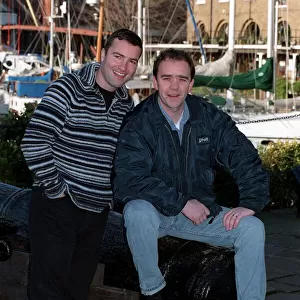 Nick Berry Actor December 97 With fellow actor and star of Eastenders Todd Carty