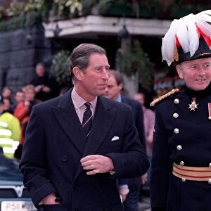 Prince Charles at tower pier, November 1997