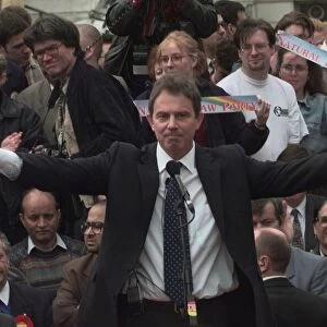 Tony Blair MP leader of the Labour Party. April 1997