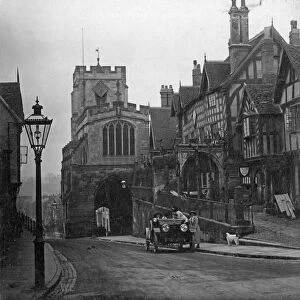 The Westgate and Leycester Hospital, Warwick, West Midlands. Circa Circa 1905