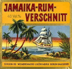 Label design for Jamaica Rum
