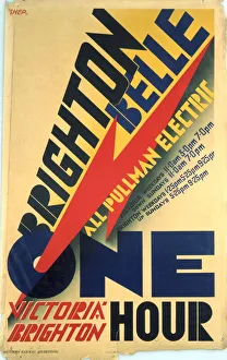 Brighton Belle, SR poster, 1934 Brighton Belle, SR poster, 1934