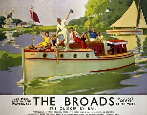 The Broads, LNER/LMS poster, 1937 The Broads, LNER/LMS poster, 1937