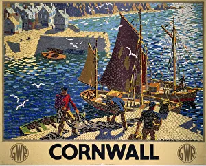 Framed Print : Cornwall. NRM Kiosk England: Cornwall