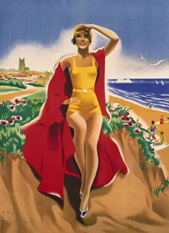 Cropped version of Come to Cromer, Where the Poppies Grow, LMS/LNER poster, 1923-1947 Cropped version of Come to Cromer, Where the Poppies Grow, LMS/LNER poster, 1923-1947