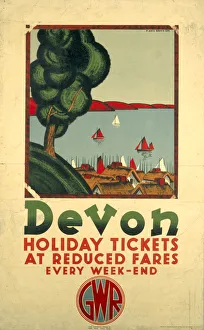 Devon Prints: Devon, GWR poster, 1932