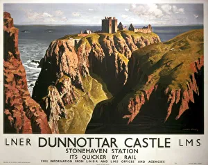 Dunnottar Castle, LNER & LMS poster, 1939 Dunnottar Castle, LNER & LMS poster, 1939