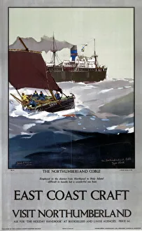 East Coast Craft; The Northumberland Coble, LNER poster, 1923-1947 East Coast Craft; The Northumberland Coble, LNER poster, 1923-1947