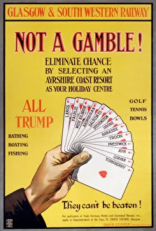 Not a Gamble!, GSWR poster, 1910 Not a Gamble!, GSWR poster, 1910