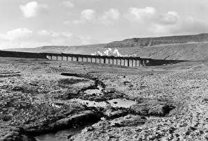 A goods train crossing the Ribblehead Viaduct, North Yorkshire, c 1950s A goods train crossing the Ribblehead Viaduct, North Yorkshire, c 1950s