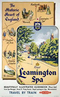 The Historic Heart of England: Royal Leamington Spa, BR poster, 1948-1965 The Historic Heart of England: Royal Leamington Spa, BR poster, 1948-1965