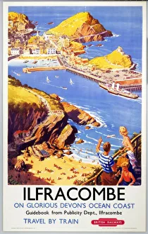 ilfracombe br poster 1950s