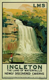 Ingleton: The Land of Waterfalls, LMS poster, 1923-1947 Ingleton: The Land of Waterfalls, LMS poster, 1923-1947