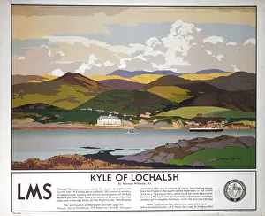 Kyle of Lochalsh, LMSR poster, 1930s Kyle of Lochalsh, LMSR poster, 1930s