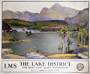 The Lake District - for rest and quiet imaginings'. LMS poster, 1923-1947 The Lake District - for rest and quiet imaginings'. LMS poster, 1923-1947