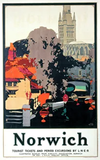 Norwich, LNER poster, 1932 Norwich, LNER poster, 1932