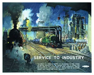 Service to Industry, BR poster, 1948-1964 Service to Industry, BR poster, 1948-1964
