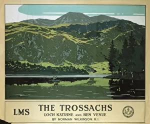The Trossachs, LMS poster, 1925 The Trossachs, LMS poster, 1925