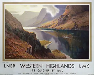 Western Highlands, LNER/LMS poster, c 1935 Western Highlands, LNER/LMS poster, c 1935