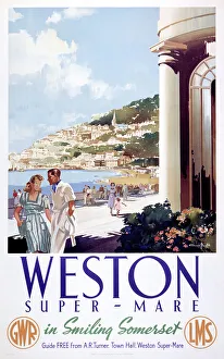 Weston-super-Mare, GWR/LMS poster, 1946 Weston-super-Mare, GWR/LMS poster, 1946
