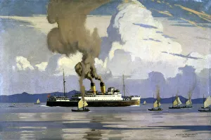 Yachting scene and TSS Duke of Lancaster, 1928-1948 Yachting scene and TSS Duke of Lancaster, 1928-1948